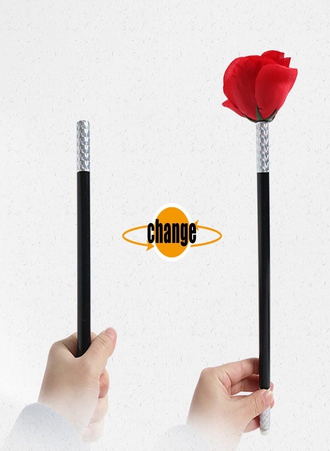 VANTIYAUS Stick to Rose+Flower Magic Tricks Flowers Appearing Close up Street Stage Magic Props,Easy Magic Trick Show Performance Prop Funny for Adults - Image 5